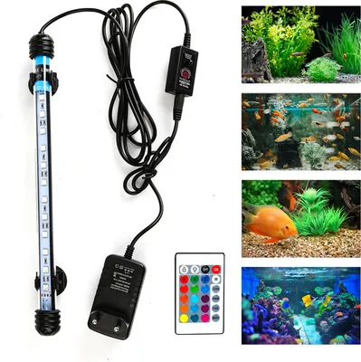 Image de TolleTour LED éclairage d'aquarium réservoir de poissons lampe d'aquarium sous-marine RGB 112cm