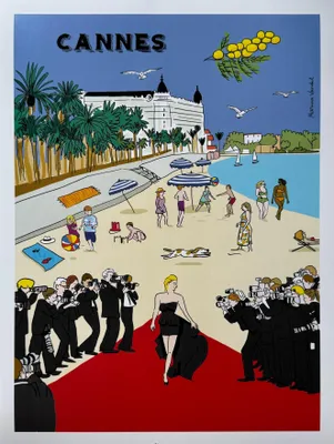 Immagine prodotto di Cannes - spiaggia - 30x40 cm Poster