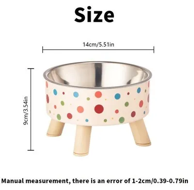 Image de Petite gamelle pliable à pois, antidérapante et stable, pour petits chiens