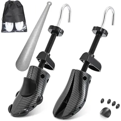 Obrázek produktu pro JJDPARTS Vkládací boty Pánské a Dámské, 4směrný napínák bot pro nastavitelnou délku a šířku s napínákem na boty, černá