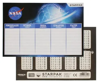 Zdjęcie produktu dla Plan Lekcji Tabl Mnoz A5 Nasa Starpak Pb25/750