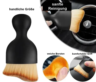 Produktbild von Detailbürste Reinigungsbürste Reinigungspinsel Autobürste Cockpitbürste Innenraumbürste Cockpitpinsel weiche Borsten Pinsel