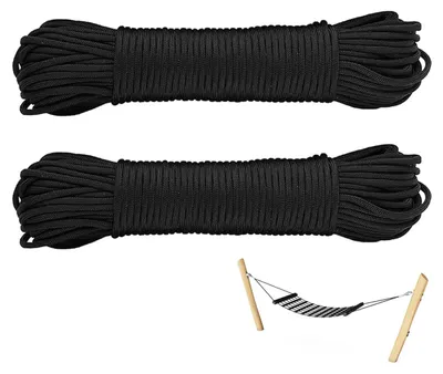 Obrázok produktu pre Univerzálne nylonové lano – 20 metrov x 4 mm – čierna farba