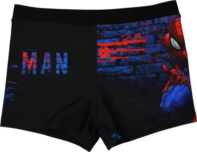 Produktbild von Marvel Spiderman Badehose für Jungen - Kinder Schwimmhose Badekleidung Hose Schwarz 110-116