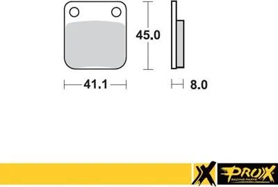 Image de Plaquettes de frein arrière ProX KX65 '00-20 + RM65 '03-05 (OEM : K4308-20043) (équivalent à EBC FA054R)