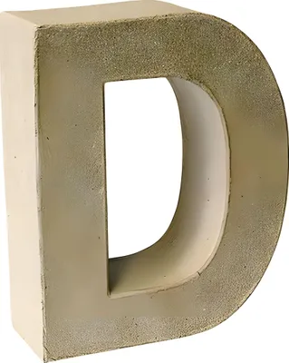 Produktbild von KNORR PRANDELL Papp-Buchstabe 3D D 175 x 144 x 55 cm Pappe natur