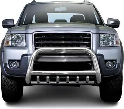 Image de Pare-Buffle Avant Pour Ford Ranger 2006-2011 en Acier Argent