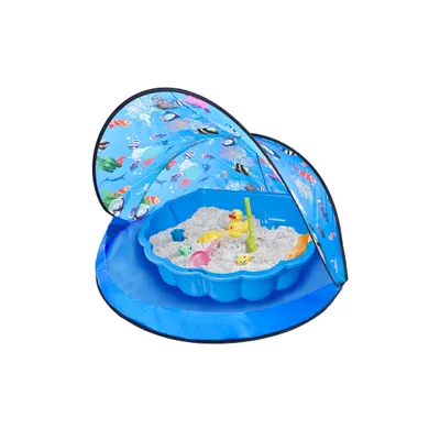 Produktbild von Paradiso Toys sandkasten mit Spielzelt 120 x 80 cm blau
