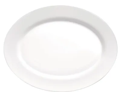 Immagine prodotto di Piatto ovale bianco Grangusto 35x26,7cm - 6 pezzi