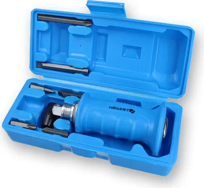 Produktbild von HÖGERT TECHNIK - Schlagschraubenzieher, Schraubenlöser-Satz mit Bits, 1/2", Bit-Aufnahme, rechts und links, Hammerbetätigung