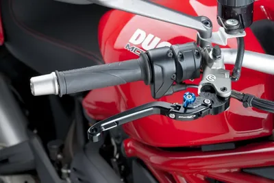 Produktbild von Brems-Kupplungshebel Puig Kawasaki Z 900RS (ZR900C) 2018- Knickversion schwarz