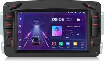 Obrázok produktu pre 7" Andriod13 carplay autorádio RDS GPS pre Mercedes Benz C-Class W209 GPS Navi RDS DSP DAB+ FM 4Core