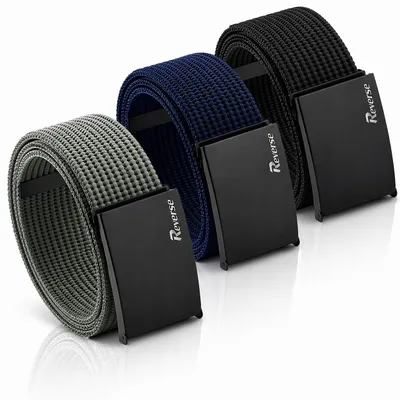 Produktbild von REVERSE Herren Gürtel Set 3 Stück Stoff 115 cm