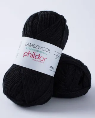 Productafbeelding van Garn Phildar, lamswol, zwart