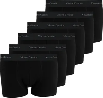 Produktbild von Vincent Creation® Boxershorts 6 Stück Hipster, Retroshorts XL schwarz