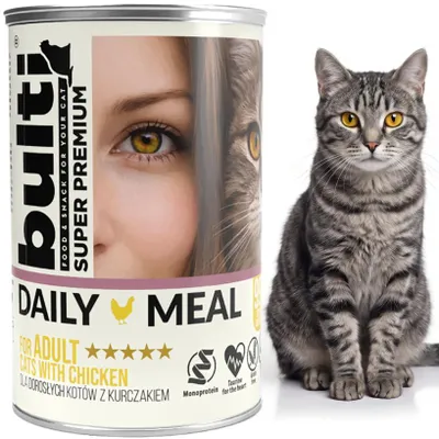 Obrázok produktu pre BULTI | Krmivo pre mačky – zmes príchutí – súprava mokrého krmiva pre mačky, 36 x 400 g konzervy – krmivo pre mačky 36 x 400 g