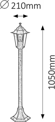 Immagine prodotto di Lampada da giardino 1xE27 Velence oro antico 8240 Rabalux