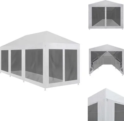 Obrázok produktu pre vidaXL Párty stan s 8 bočnými sieťovanými stenami 9 x 3 m - Pavilóny a párty stany