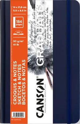 Image de CANSON C31200L043 CANSON Skizzenbuch GRADUATE SKETCH & NOTES, 140 x 216 mm