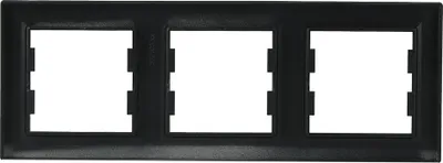 Produktbild von 3-fach horizontaler Rahmen, anthrazit, Asfora EPH5800371 Schneider