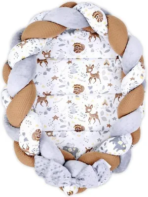 Produktbild von Babykissen Bumper Reiswieg 100% Baumwolle Allergikerfreundlich - Reisebett für Säuglinge