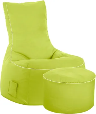 Produktbild von SITTING POINT only by MAGMA Sitzsack-Set Scuba Swing + Hocker grün