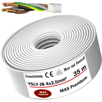 Produktbild von 35m YSLY-JB 4x2,5 Flexibles Steuerkabel für Werkzeugmaschinen Steuerleitung