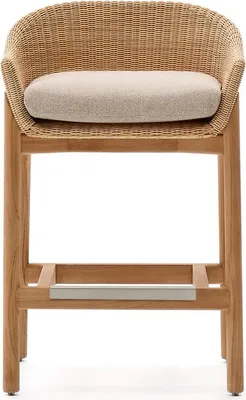 Produktbild von Hocker Galea 54 x 58 x 96 cm Teakholz Rattan Braun