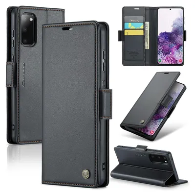 Produktbild von Galaxy S20 Hülle, Leder Brieftasche Kartenfach Schutzhülle mit Standfunktion für Samsung Galaxy S20 Schwarz