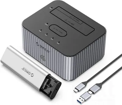 Immagine prodotto di Orico IT28E-C Docking Station HDD 30TB USB 3.2 Gen2 SATA M.2 NVMe Grigio