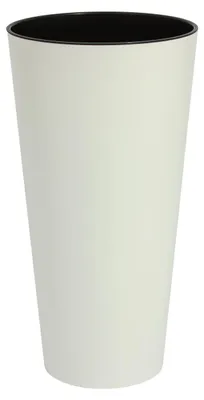 Obrázek produktu pro Úzký bílý květináč, rozměry 25 x 47,5 cm