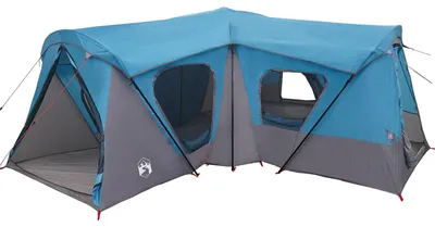Produktbild von vidaXL Familienzelt Blau 610 x 610 x 210 cm