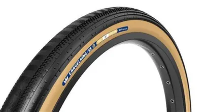 Image de Gravelking Semi Slick Plus 28", pneu pliable TLR - noir/marron - 35-622 / 28 x 1.35 pouces