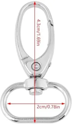 Set von 20 Drehhaken mit Karabiner