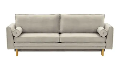 Produktbild von SLF24 - Schlafsofa mit Bettkasten Cornelia - hellgrau - Velluto 15