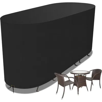 Obrázok produktu pre Poťah na záhradný nábytok, vodeodolný, 420D Oxford, 124x63x80 cm, čierna farba