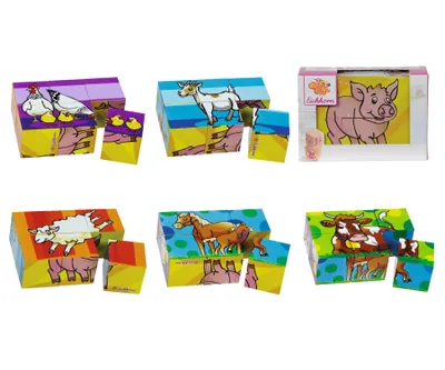 Produktbild von Eichhorn Block Puzzle 6dlg.