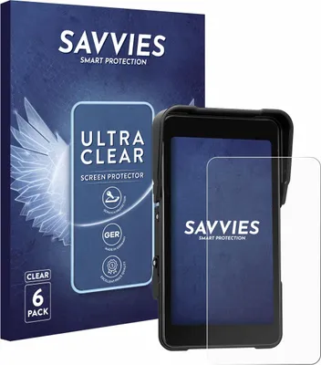 Produktbild von 6x Für CAMECHO Motorrad Carplay 5" Schutzfolie Savvies Displayschutz Display Schutz Folie Klar Transparent