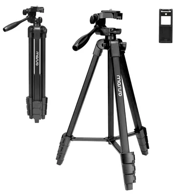 Productafbeelding van 58 inch camera telefoon statief standaard, lichtgewicht reisstatief