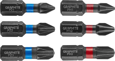 Produktbild von Schlagbits PH1/2/3, PZ1/2/3 x 25 mm, 6-tlg.