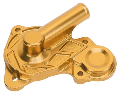 Zdjęcie produktu dla Osłona pompy wodnej do motocykla – osłona obudowy układu chłodzenia – zamiennik z stopu aluminium CNC do modeli XMAX 125, 250, 300, 400 (roczniki 2017–2024) – kolor złoty