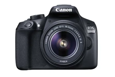 Produktbild von Canon EOS 1300D + EF-S 18-55 III, 18 MP, 5184 x 3456 Pixel, CMOS, Full HD, 485 g, Schwarz