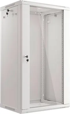 Produktbild von Kommunikationsschrank, Lanberg Rackschrank 19" Wandmontage 22HE, 600x450 zur Selbstmontage (Flatpack), grau