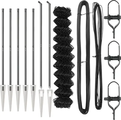 Produktbild von Möbel Stahlzaun mit 7 Pfosten 1.4x10 m verzinkter Stahl - Metallzäune 3351179