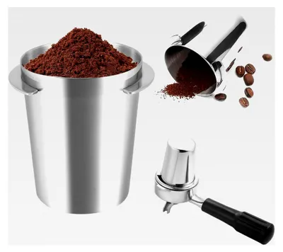 Produktbild von Kaffee Siebträger Dosierbecher aus Edelstahl, 58 mm