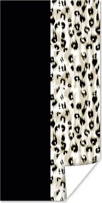 Produktbild von MuchoWow® Poster Pantherdruck - Pelz - Tier 60x120 cm - Wandschmuck