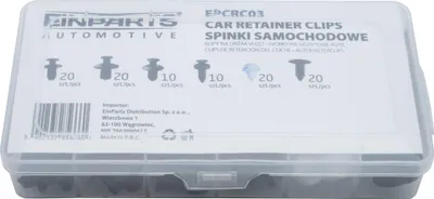 Image de Kit de clips et de goupilles pour voiture 100 pièces avec outil de montage