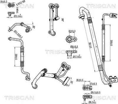 Zdjęcie produktu dla Przewód Klimatyzacji Opel Adam 12-19