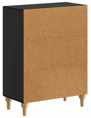 Image de vidaXL Armoire de rangement pour salle de bain ALKMAAR, noire