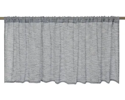 Produktbild von Scheibengardine mit Stangendurchzug Liem anthrazit 140x48 cm